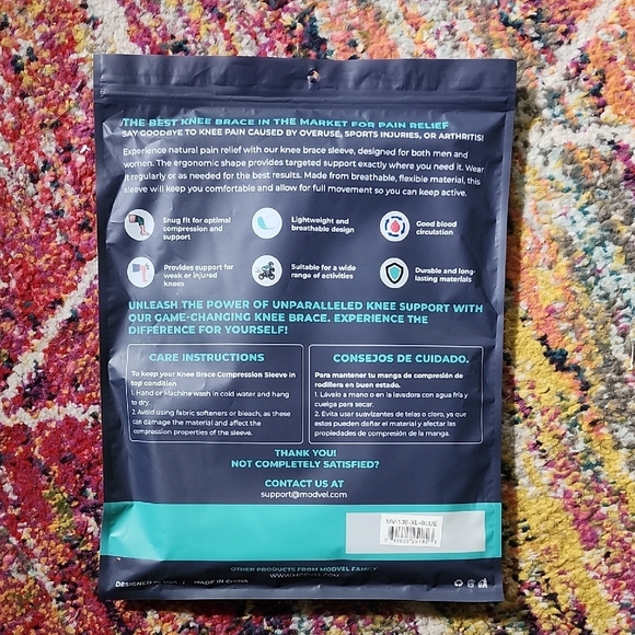 Modvel Compression Knee Brace 2-Pack Knee size XL unisex NWT - Picture 2 of 9